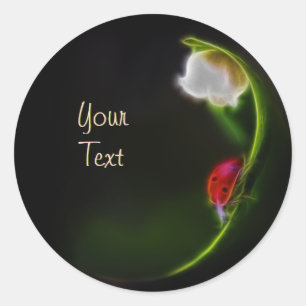 Dame van de vallei ronde sticker