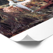 Dame van het antiek schilderij van Shallot Poster (Hoek)