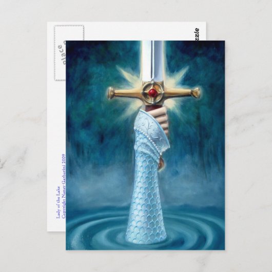 Dame van het Briefkaart (Voorkant / Achterkant)