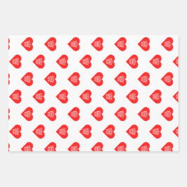 Dame van het hart Vloervelplaat Inpakpapier Vel