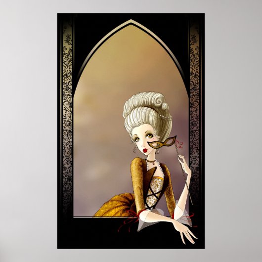 Dame van het Hof Poster (Voorkant)