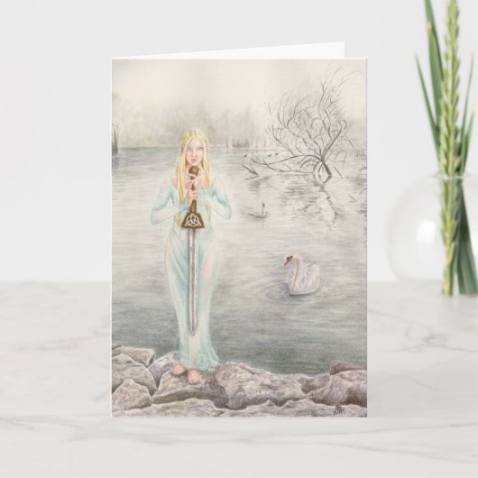 Dame van het Meer door Deanna Bach Art. Kaart (Voorkant)