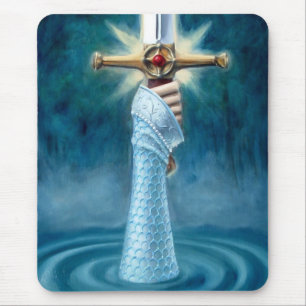 Dame van het meer van Mousepad - Verticaal Muismat