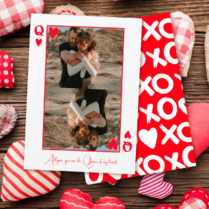 Dame van mijn hartfoto valentijndag feestdagenkaart