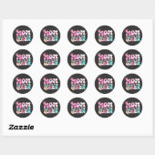 Dame van ons hart, Moederschap Gift, Moederdag Ronde Sticker (Vel)