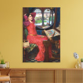 Dame van Shallot 24 x 35-inch Stretched Canvas afd Afdruk (Insitu (Woonkamer))