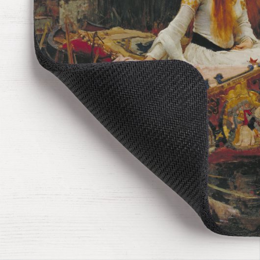 Dame van Shallot pre-Raphaelite schilderen Muismat (Hoek)