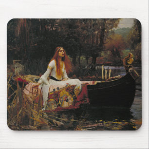 Dame van Shallot pre-Raphaelite schilderen Muismat