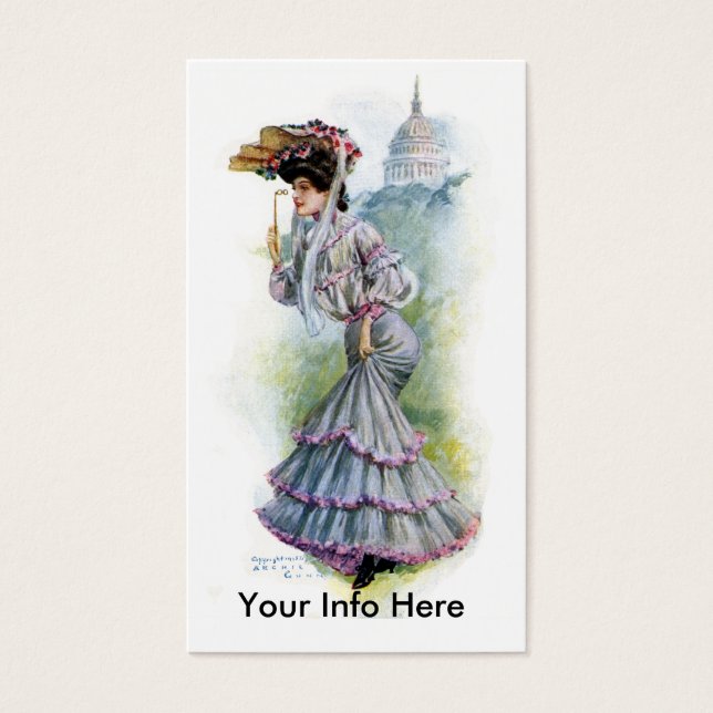 Dame victorienne en robe de lavande (Devant)