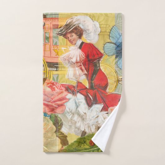 Dame victorienne femme élégante riche illustration (Serviette à main)