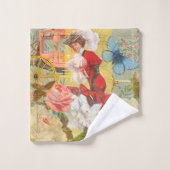Dame victorienne femme élégante riche illustration (Gant de toilette)