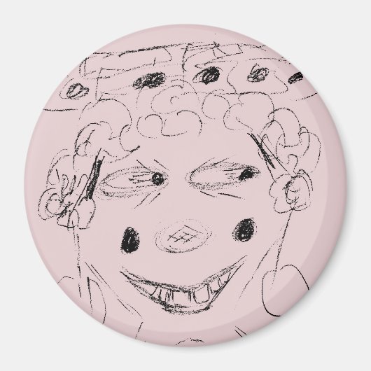 Dame Wacky Magnet Magneet (Voorkant)