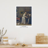 Dame was handen van Gerard Ter Borch. Poster (Keuken)