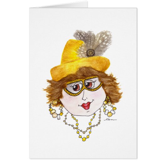 Dame Whimsical sur un régime de fruits de mer (Devant)