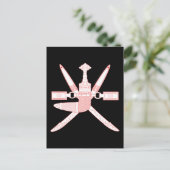 damembleem briefkaart (Staand voorkant)