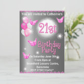 Dames 21e anniversaire de fête Invitation (Debout devant)