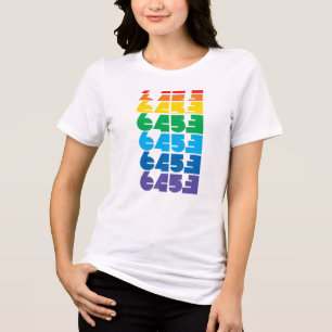 Dames 6453 Multi-kleur blok tee Tri-Blend Shirt