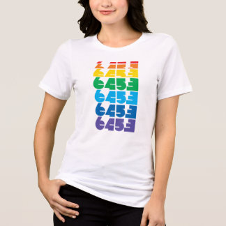 Dames 6453 Multi-kleur blok tee Tri-Blend Shirt