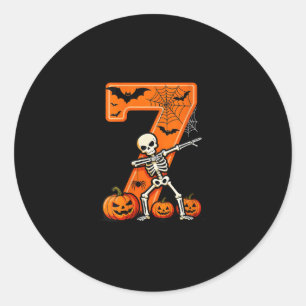 Dames 67 Six Seven Meme Koppel Matching Skelet Ronde Sticker