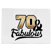 Dames 70e verjaardag groot cadeauzakje (Achterkant)