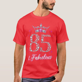 Dames 85 en Fabulous 1935 85ste verjaardag Giftee  T-shirt