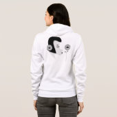 dames à capuchon de sweat shirt zippered (Dos entier)