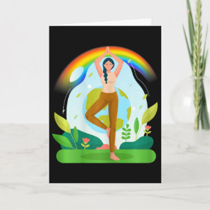 Dames Aarde Geel Yoga Kaart