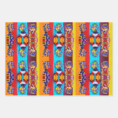 *DAMES ABSTRAITES CADEAU WRAP—3 FEUILLES INCLUSES (Devant)