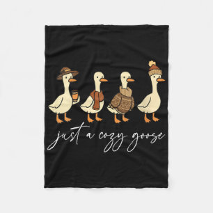 Dames Alleen Een Gezellige Gans Herfst Sfeer Herfs Fleece Deken
