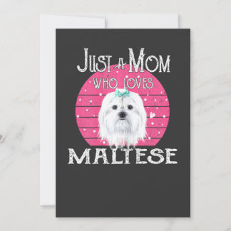 Dames Alleen Een Hond Moeder Die Van Maltese Moede Kaart
