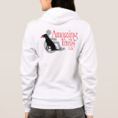 Dames American Apparel flex fleece ritssluiting h Hoodie (Achterkant)