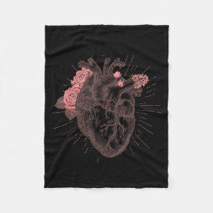 Dames anatomisch hart menselijke hart anatomie shi fleece deken