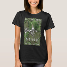 Dames "Anticonventie" zwart T-shirt