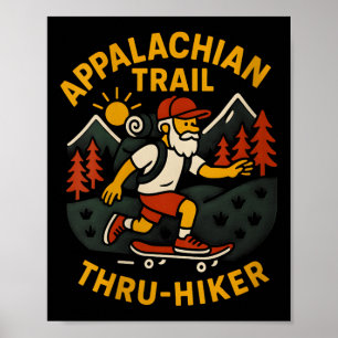 Dames Appalachian Trail Thru-hiker Heren Wandelen Poster