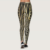 Dames Art Deco Design Leggings (Achterkant)