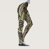 Dames Art Deco Design Leggings (Rechts)
