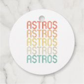 Dames Astros Bedankjes Labels (Achterkant)