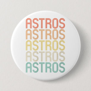 Dames Astros  Ronde Button 7,6 Cm