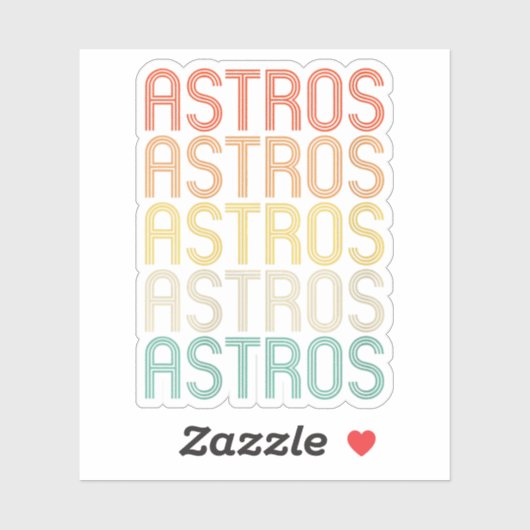 Dames Astros Sticker (Vel)