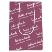 Dames au déjeuner – Sac cadeau pour événement élég (Dos)