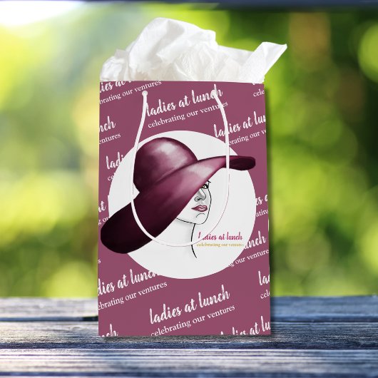 Dames au déjeuner – Sac cadeau pour événement élég