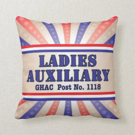 Dames Auxiliary Patriotic Pillow van Andy Mathis Kussen