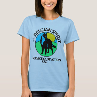 Dames Baby Doll T-Shirt in Blue