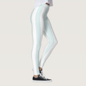 Dames babyblauwe en witte gestreepte legging (Rechts)