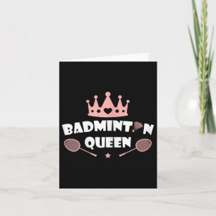 Dames Badminton Koningin Shuttle Badminton Liefheb Kaart