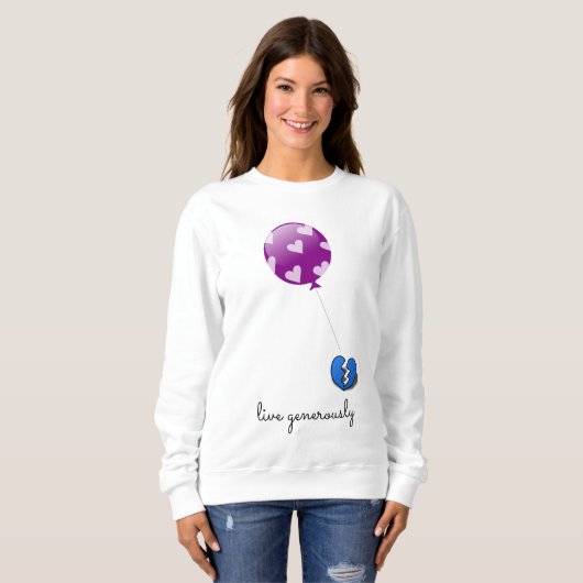 Dames basic sweater (Voorkant volledig)