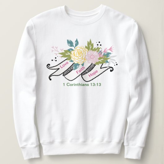 -Dames Basic Sweatshirt (Design voorkant)