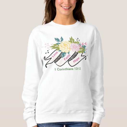 -Dames Basic Sweatshirt (Voorkant)
