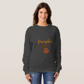Dames Basic sweatshirt (Grijs) (Voorkant volledig)