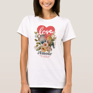 Dames Basic T-Shirt amour afghan